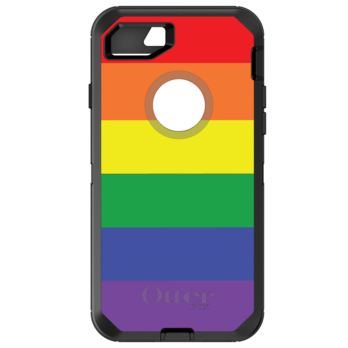 Rainbow Stripes Gay Pride OtterBox Defender Case for iPhone & Galaxy