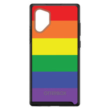 DistinctInk™ OtterBox Symmetry Series Case for Apple iPhone / Samsung Galaxy / Google Pixel - Rainbow Stripes Gay Pride