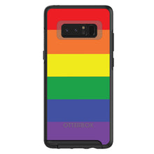 DistinctInk™ OtterBox Symmetry Series Case for Apple iPhone / Samsung Galaxy / Google Pixel - Rainbow Stripes Gay Pride