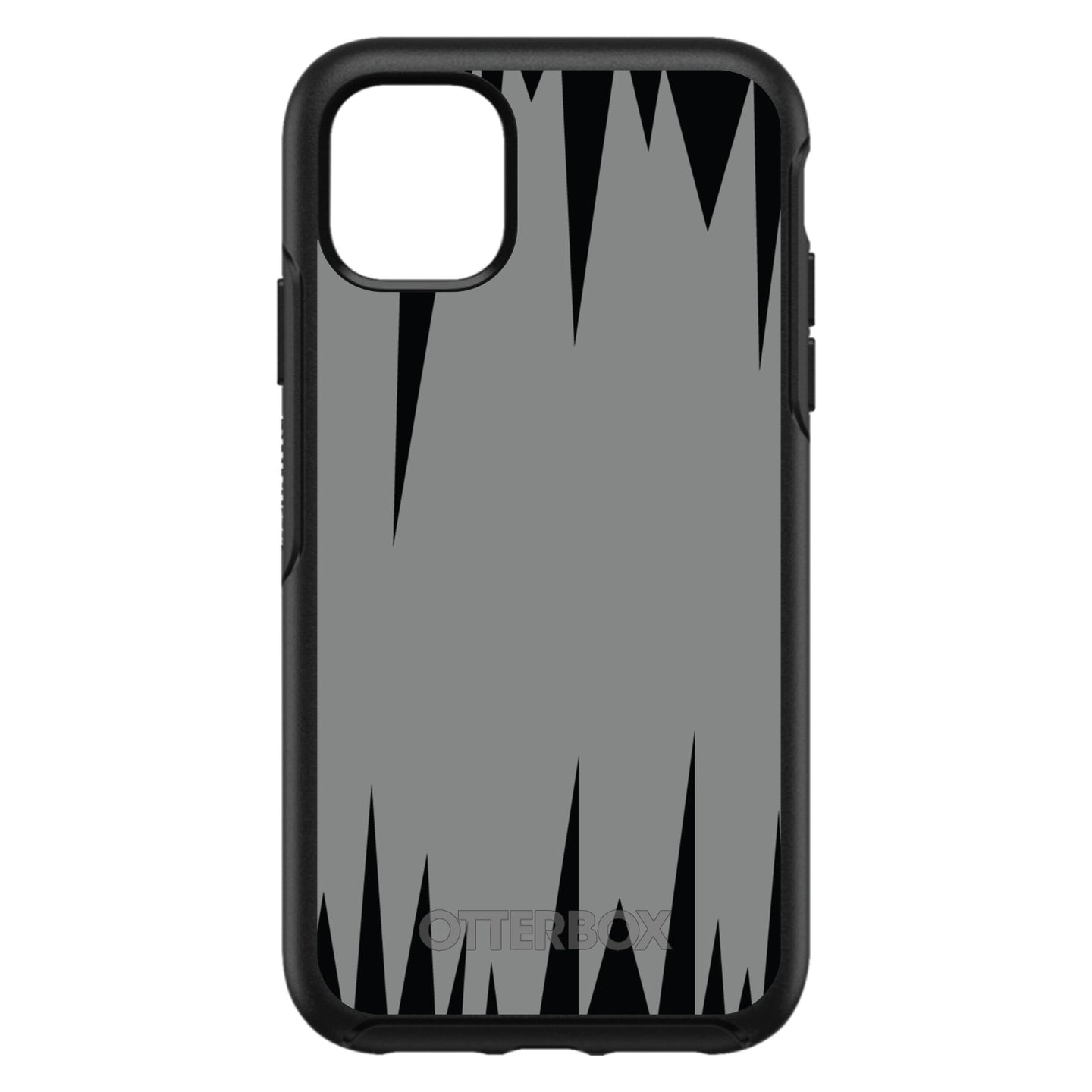 DistinctInk™ OtterBox Symmetry Series Case for Apple iPhone / Samsung Galaxy / Google Pixel - Grey Black Spikes