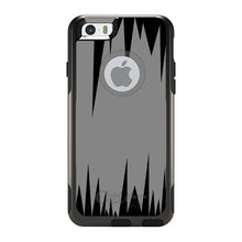 DistinctInk™ OtterBox Commuter Series Case for Apple iPhone or Samsung Galaxy - Grey Black Spikes