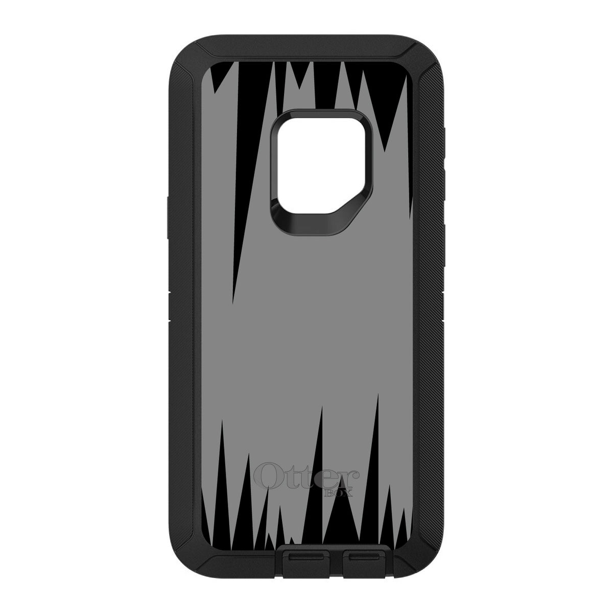 Grey Black Spikes OtterBox Defender Case for iPhone & Galaxy, view 11
