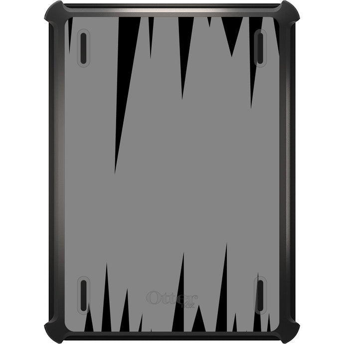 DistinctInk™ OtterBox Defender Series Case for Apple iPad / iPad Pro / iPad Air / iPad Mini - Grey Black Spikes