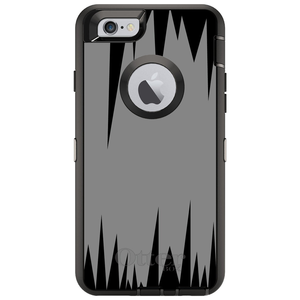 Grey Black Spikes OtterBox Defender Case for iPhone & Galaxy, view 4