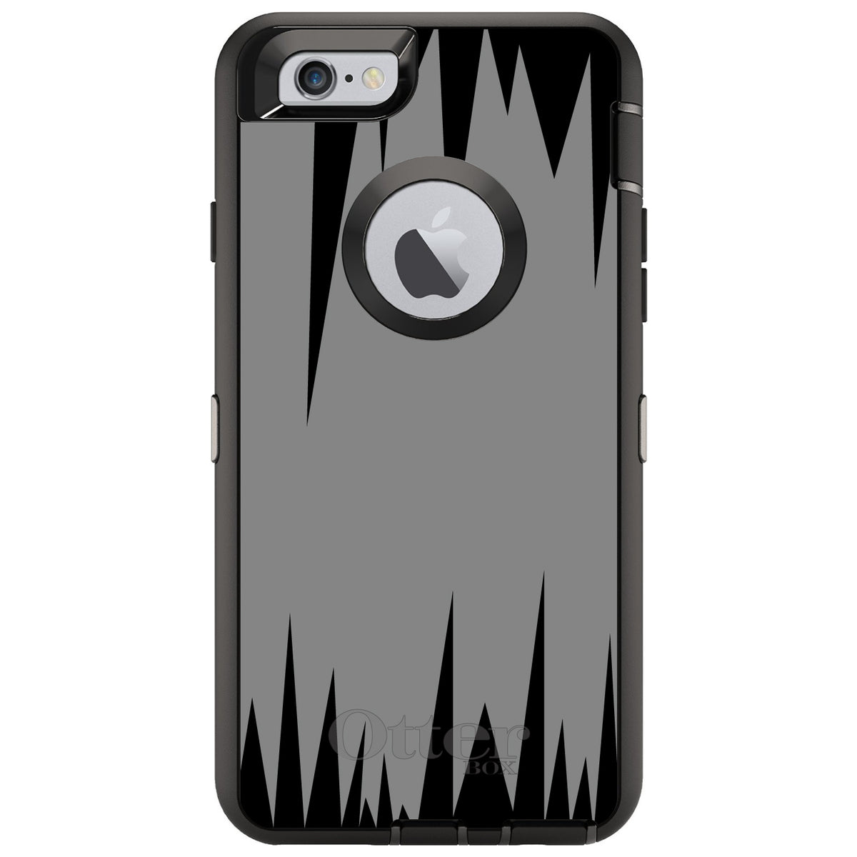 Grey Black Spikes OtterBox Defender Case for iPhone & Galaxy, view 4