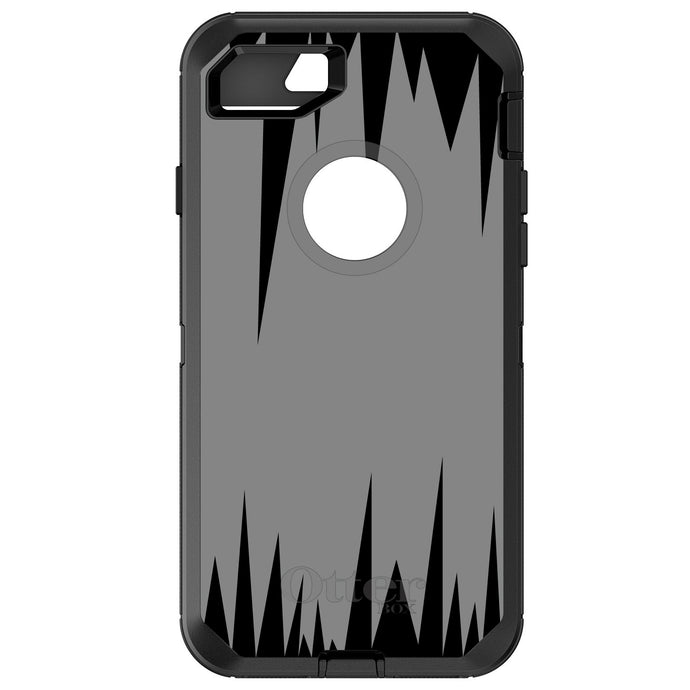 DistinctInk™ OtterBox Defender Series Case for Apple iPhone / Samsung Galaxy / Google Pixel - Grey Black Spikes