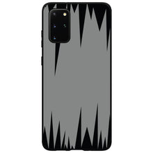 DistinctInk® Hard Plastic Snap-On Case for Apple iPhone or Samsung Galaxy - Grey Black Spikes
