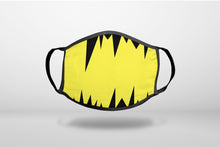 Yellow Black Spikes - 3-Ply Reusable Soft Face Mask Covering, Unisex, Cotton Inner Layer
