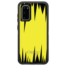 DistinctInk™ OtterBox Defender Series Case for Apple iPhone / Samsung Galaxy / Google Pixel - Yellow Black Spikes