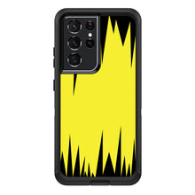 DistinctInk™ OtterBox Defender Series Case for Apple iPhone / Samsung Galaxy / Google Pixel - Yellow Black Spikes