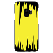 DistinctInk® Hard Plastic Snap-On Case for Apple iPhone or Samsung Galaxy - Yellow Black Spikes
