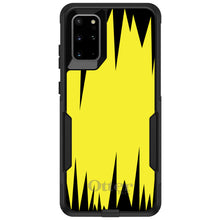 DistinctInk™ OtterBox Commuter Series Case for Apple iPhone or Samsung Galaxy - Yellow Black Spikes