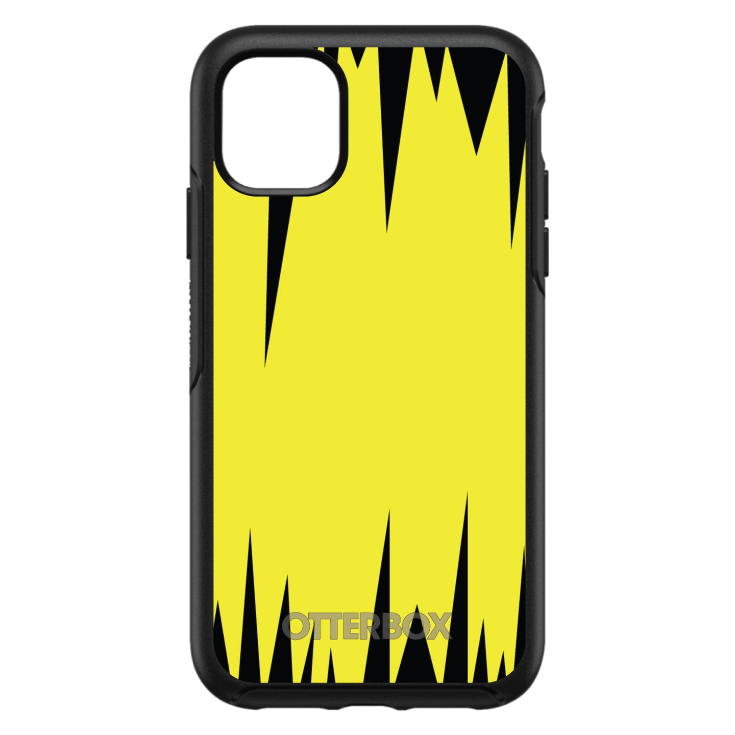 DistinctInk™ OtterBox Symmetry Series Case for Apple iPhone / Samsung Galaxy / Google Pixel - Yellow Black Spikes