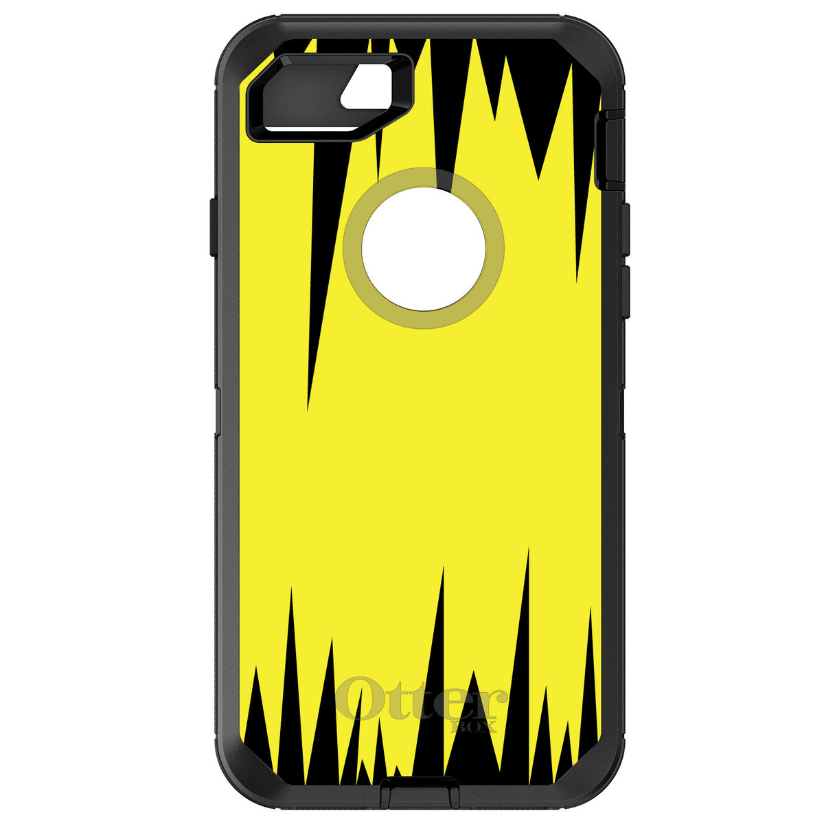 Yellow Black Spikes OtterBox Defender Case for iPhone & Galaxy