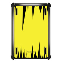 DistinctInk™ OtterBox Defender Series Case for Apple iPad / iPad Pro / iPad Air / iPad Mini - Yellow Black Spikes