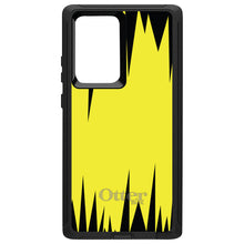 DistinctInk™ OtterBox Defender Series Case for Apple iPhone / Samsung Galaxy / Google Pixel - Yellow Black Spikes