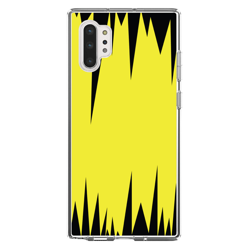 Yellow Black Spikes Clear Shockproof iPhone Case, view 10