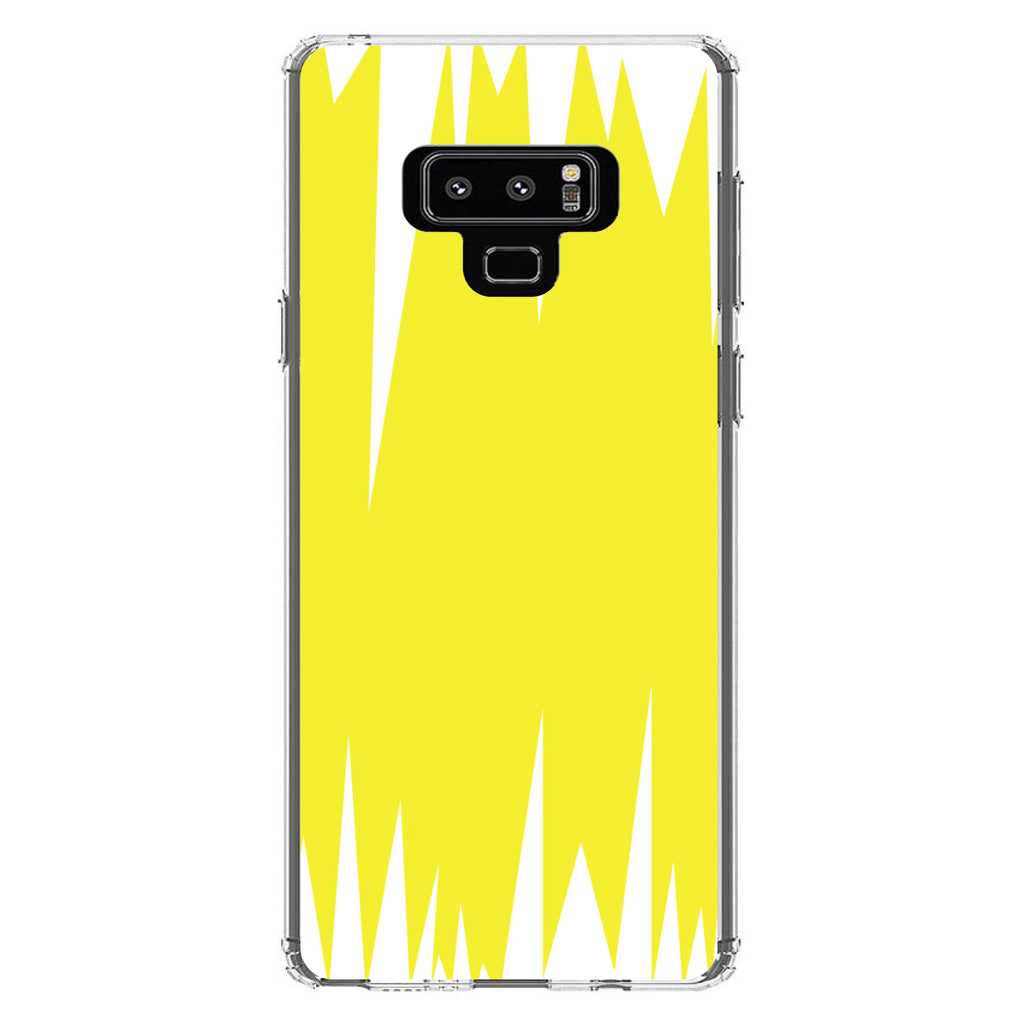 Yellow White Spikes Clear Shockproof iPhone Case, view 11