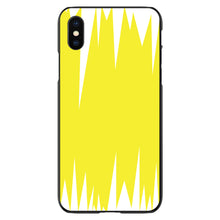 DistinctInk® Hard Plastic Snap-On Case for Apple iPhone or Samsung Galaxy - Yellow White Spikes