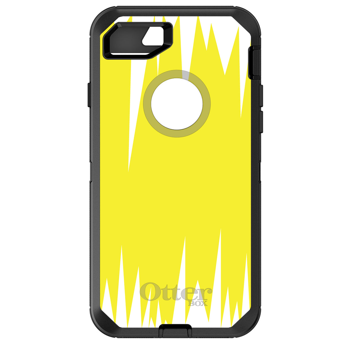 Yellow White Spikes OtterBox Defender Case for iPhone & Galaxy
