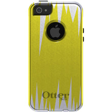 DistinctInk™ OtterBox Commuter Series Case for Apple iPhone or Samsung Galaxy - Yellow White Spikes