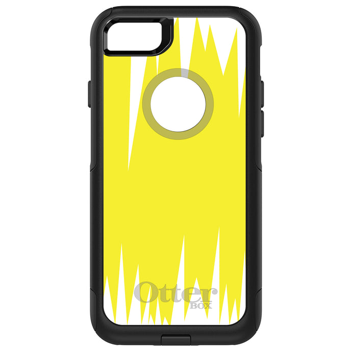 DistinctInk OtterBox Commuter Series Case for Apple iPhone or Samsung Galaxy - Yellow White Spikes