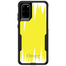 DistinctInk™ OtterBox Commuter Series Case for Apple iPhone or Samsung Galaxy - Yellow White Spikes