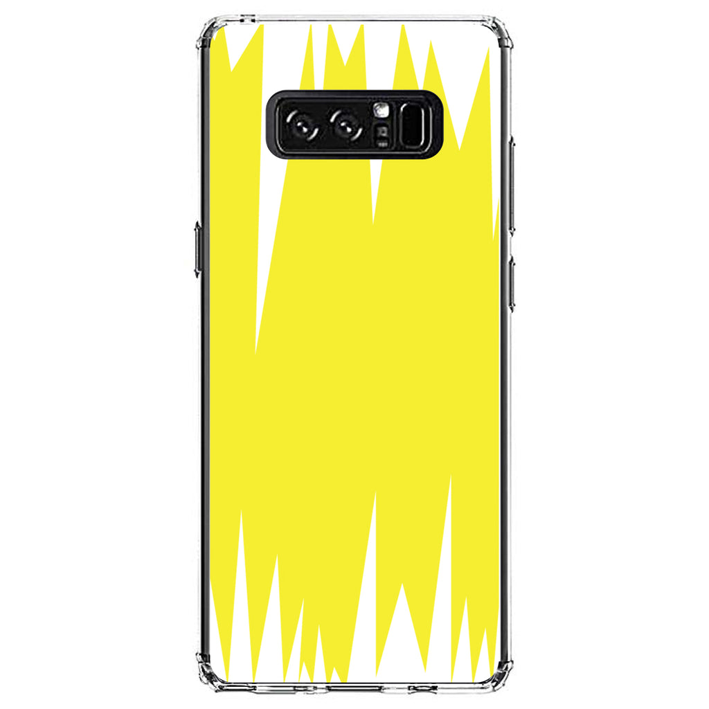 Yellow White Spikes Clear Shockproof iPhone Case, view 12