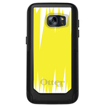 DistinctInk™ OtterBox Commuter Series Case for Apple iPhone or Samsung Galaxy - Yellow White Spikes