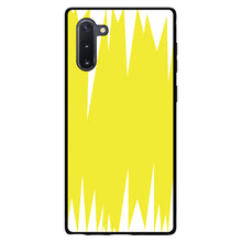 DistinctInk® Hard Plastic Snap-On Case for Apple iPhone or Samsung Galaxy - Yellow White Spikes