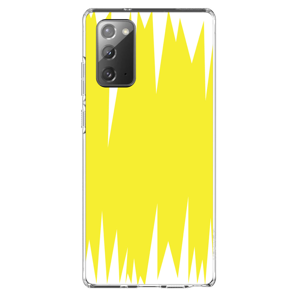 Yellow White Spikes Clear Shockproof iPhone Case, view 7