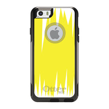 DistinctInk™ OtterBox Commuter Series Case for Apple iPhone or Samsung Galaxy - Yellow White Spikes