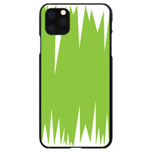 DistinctInk® Hard Plastic Snap-On Case for Apple iPhone or Samsung Galaxy - Lime Green White Spikes