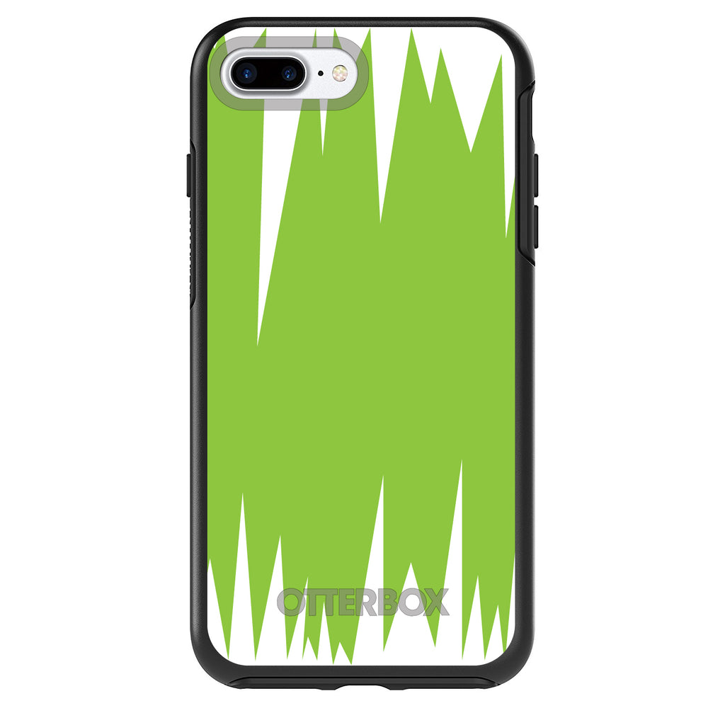 Lime Green White Spikes OtterBox Symmetry Case for iPhone & Galaxy, view 2