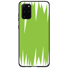 DistinctInk® Hard Plastic Snap-On Case for Apple iPhone or Samsung Galaxy - Lime Green White Spikes