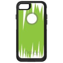 DistinctInk™ OtterBox Commuter Series Case for Apple iPhone or Samsung Galaxy - Lime Green White Spikes