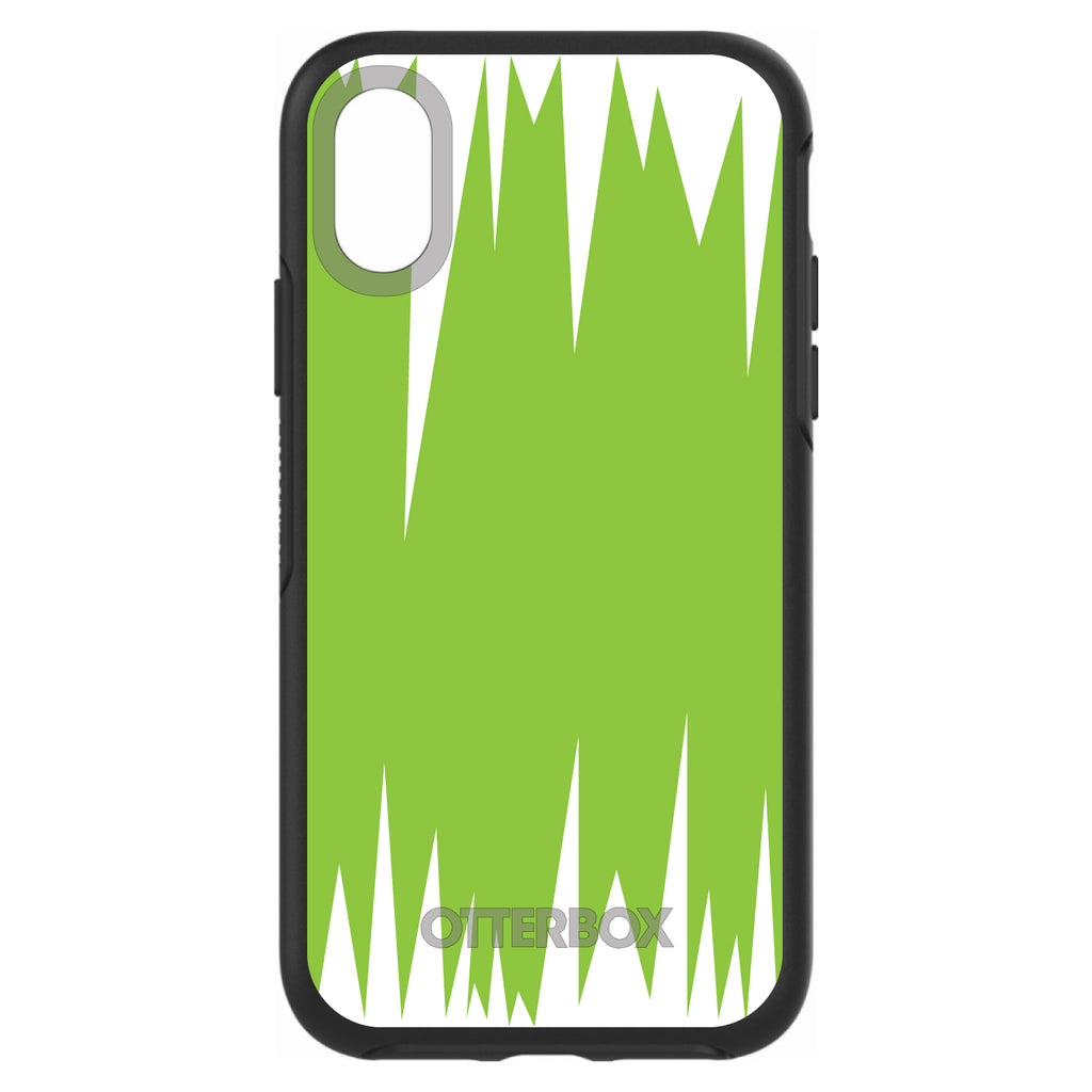 Lime Green White Spikes OtterBox Symmetry Case for iPhone & Galaxy, view 4