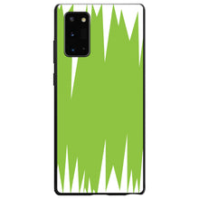 DistinctInk® Hard Plastic Snap-On Case for Apple iPhone or Samsung Galaxy - Lime Green White Spikes