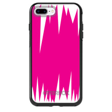 DistinctInk™ OtterBox Symmetry Series Case for Apple iPhone / Samsung Galaxy / Google Pixel - Neon Pink White Spikes
