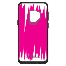 DistinctInk™ OtterBox Symmetry Series Case for Apple iPhone / Samsung Galaxy / Google Pixel - Neon Pink White Spikes
