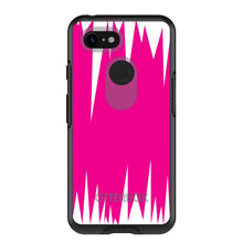 DistinctInk™ OtterBox Symmetry Series Case for Apple iPhone / Samsung Galaxy / Google Pixel - Neon Pink White Spikes