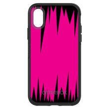 DistinctInk™ OtterBox Symmetry Series Case for Apple iPhone / Samsung Galaxy / Google Pixel - Neon Pink Black Spikes