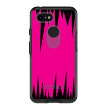 DistinctInk™ OtterBox Symmetry Series Case for Apple iPhone / Samsung Galaxy / Google Pixel - Neon Pink Black Spikes