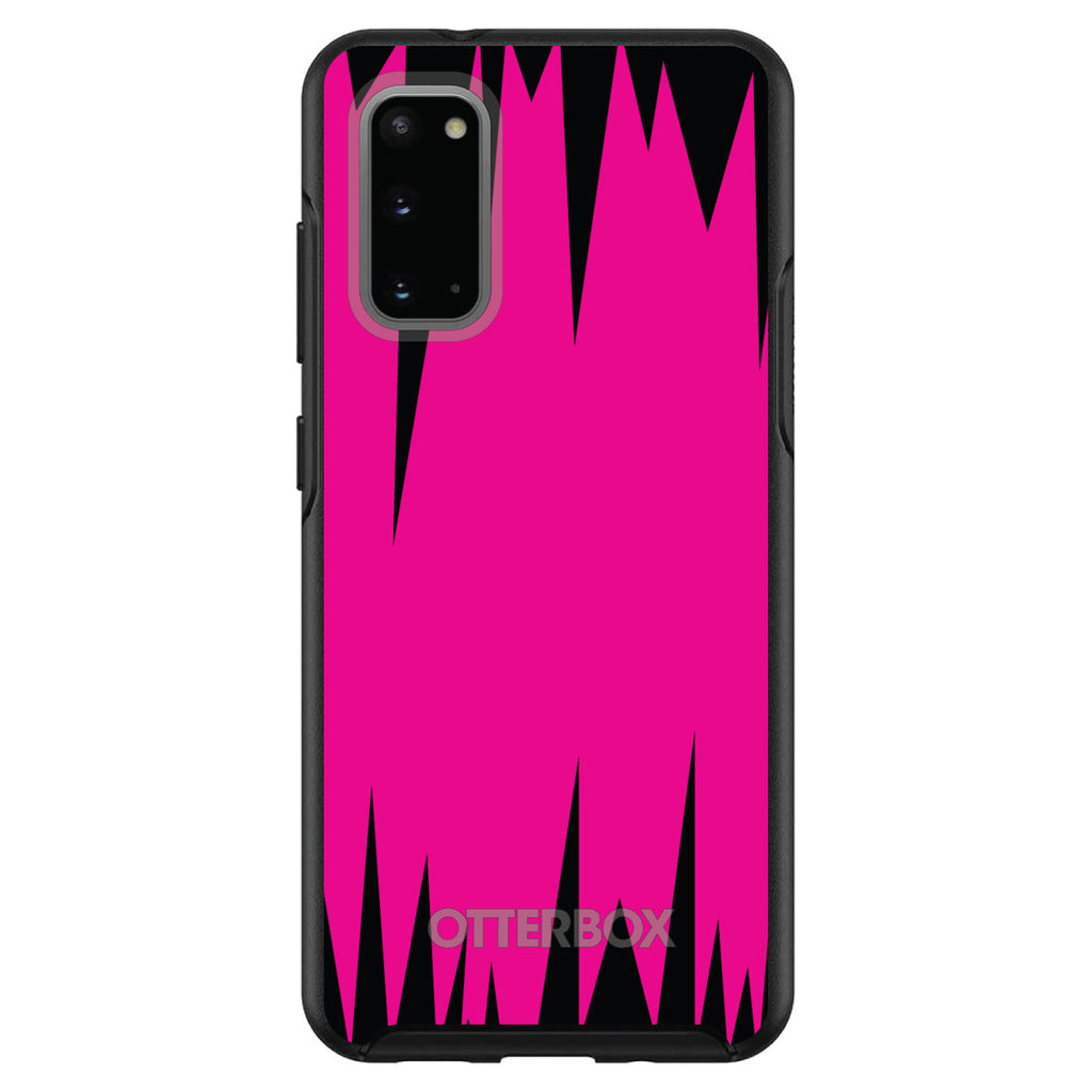 Neon Pink Black Spikes OtterBox Symmetry Case for iPhone & Galaxy, view 5