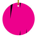 Neon Pink Black Spikes Ceramic Ornament