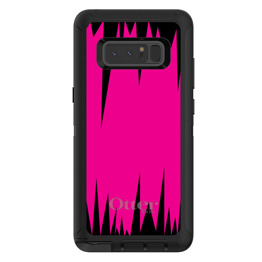 Neon Pink Black Spikes OtterBox Defender Case for iPhone & Galaxy, view 17