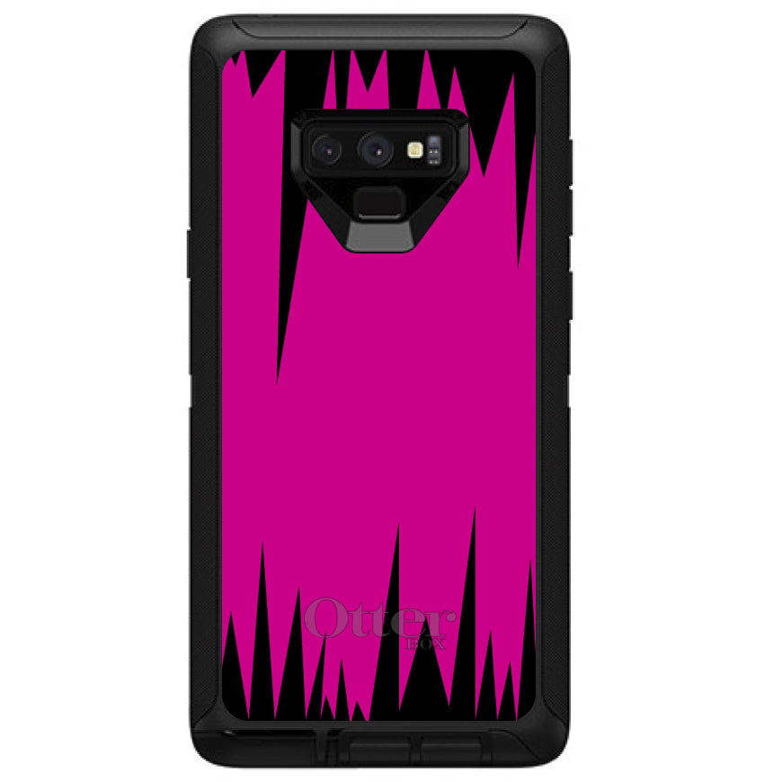 Neon Pink Black Spikes OtterBox Defender Case for iPhone & Galaxy, view 16