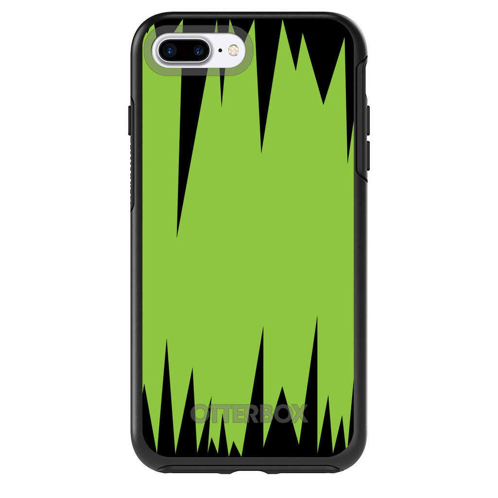 Lime Green Black Spikes OtterBox Symmetry Case for iPhone & Galaxy, view 2