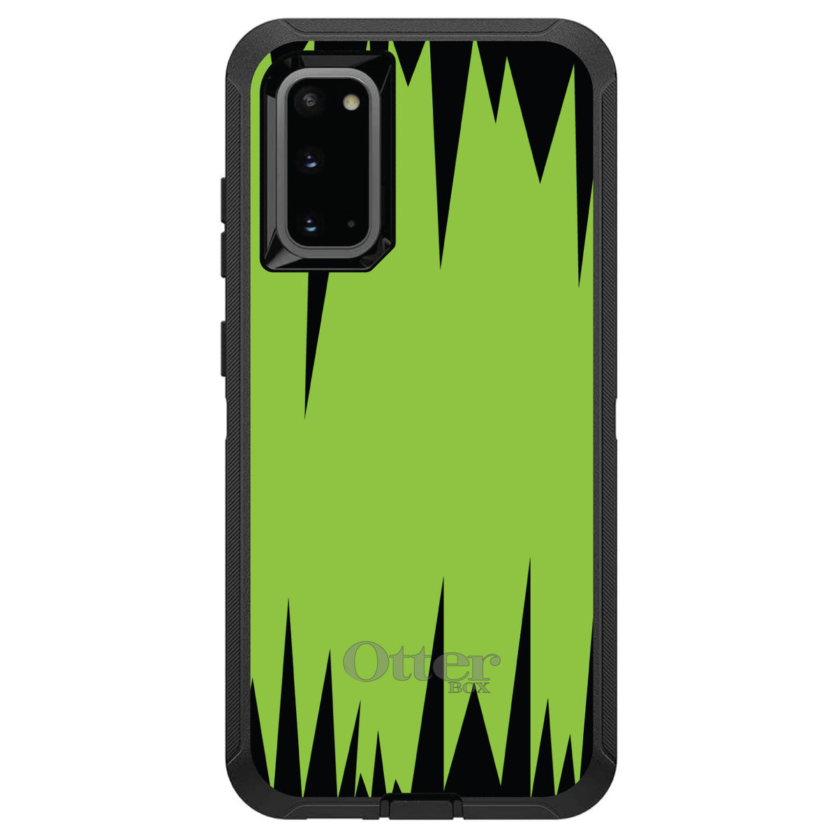 Lime Green Black Spikes OtterBox Defender Case for iPhone & Galaxy, view 8