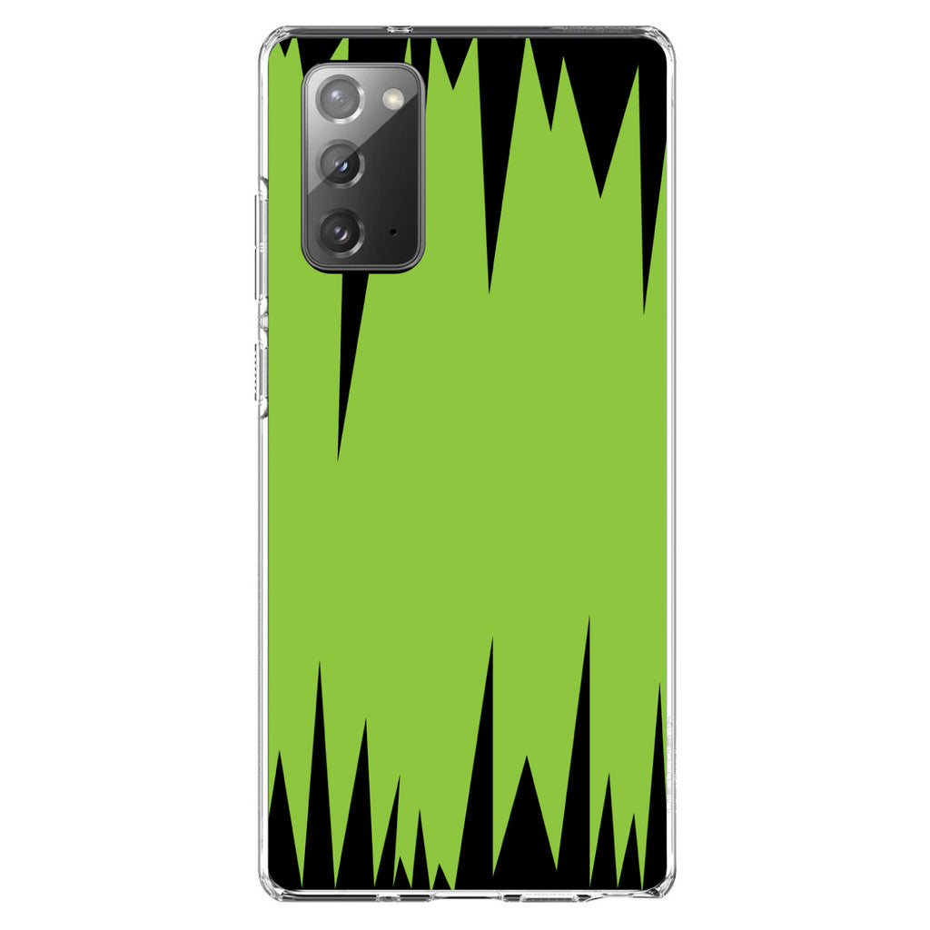 Lime Green Black Spikes Clear Shockproof iPhone Case, view 7